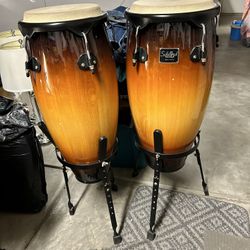 Conga Drums With Stands 