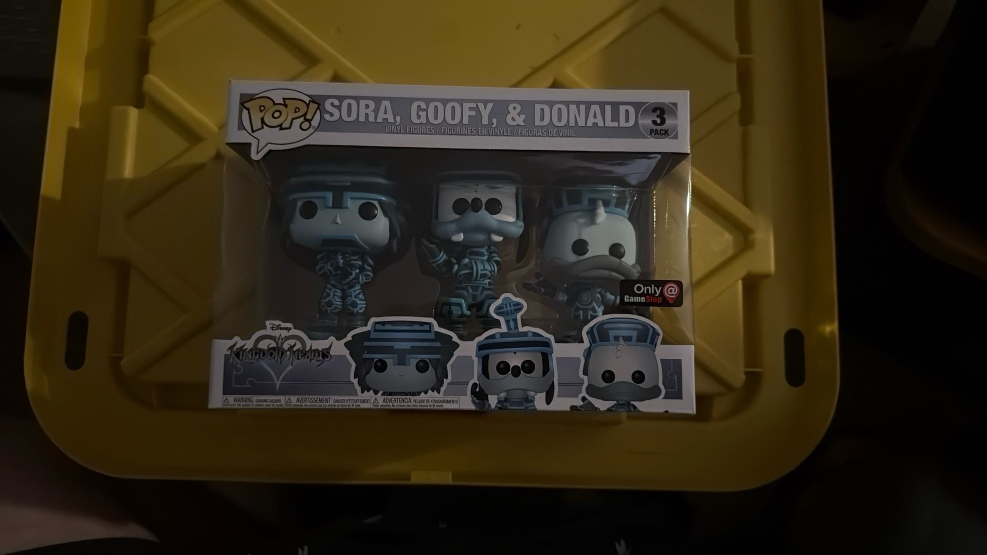 Funko Pop Kingdom Hearts Sora, Goofy, & Donald 3 Pack GameStop Exclusive NEW