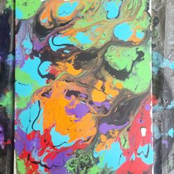 Large Colorful Abstract Painting