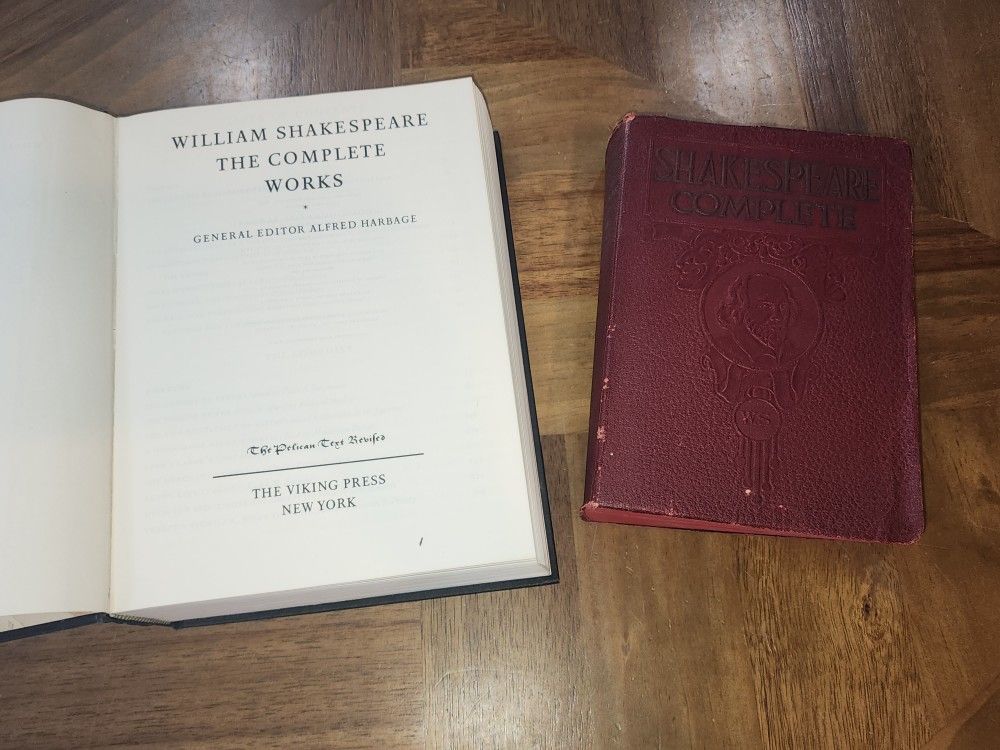 The Complete Works of William Shakespeare 1926 & 1977 Books Plays Poems