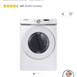 Samsung Gas7.5 Stackable Dryer With Sensor 