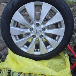 I have a set of tires with wheels for a honda size 17  and a set of wheels for honda size 18