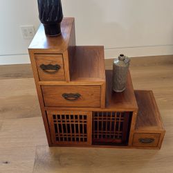 Asian Wood Small Dresser