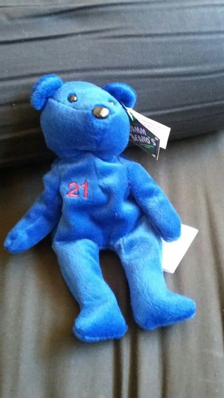 Roger clemens 1998 salvino's bammers. .. sports version of the beanie babies