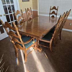 Gorgeous Dining Table, Chairs, China Hutch, Buffet