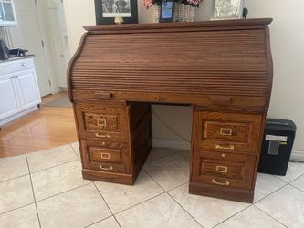 Vintage Roll Top Desk