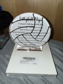 Volleyball Prayer Kigley Acrylic New Open Box 