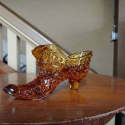 Fenton Amber Hobnail Shoe