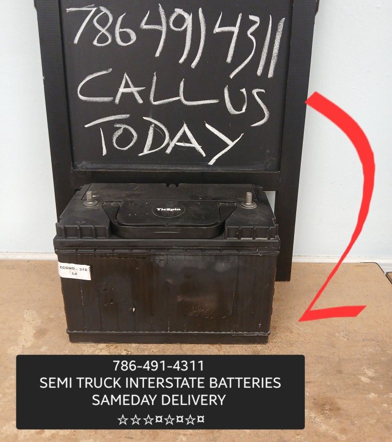 Semi Truck Interstate Batteries