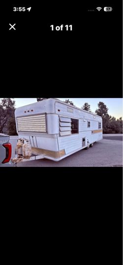 Holiday rambler retro trailer
