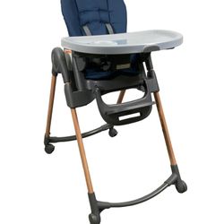 MAXI-COSI MINLA 6-in-1 Adjustable High Chair ESSENTIAL BLUE (Good condition) PICK IP IN CORNELIUS 