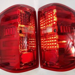 2014 To 2019 Chevrolet Silverado Tail Lights Luces Micas Calaveras Faros Focos Luz Light Red Rojo