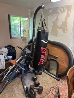 Punching bag + gloves