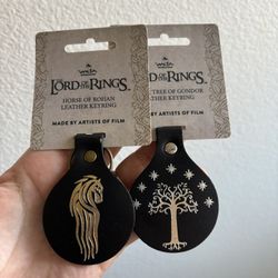 Lord Of The Rings Leather Keyring 