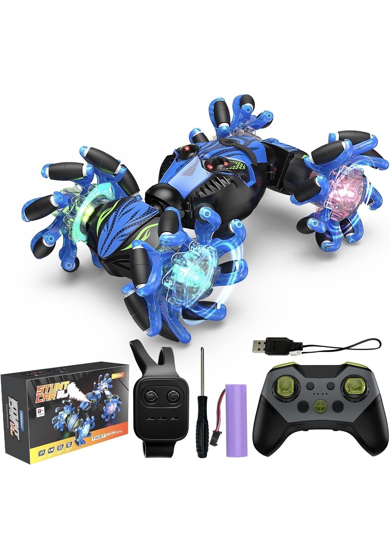 Gesture Sensing RC Stunt Car Toys for 6-12