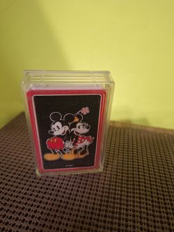 Mickey Mouse Playing Cards Vintage Souvenir Case-$15.00