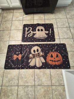 Halloween kitchen mats