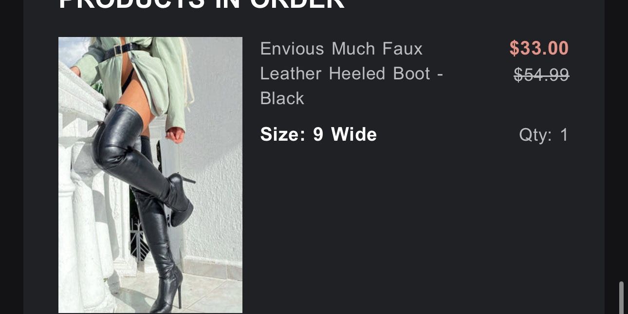 Fashion Nova Heel Boots 9W