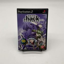 .hack Outbreak Part 3 PS2 PlayStation 2 Bandai SLUS-20563 - TESTED!