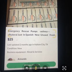 Emergency Rescue Pumps- Asthma- Just In Spanish.  Albuteral-     