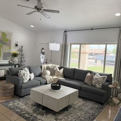 Comfy Gray Couch 