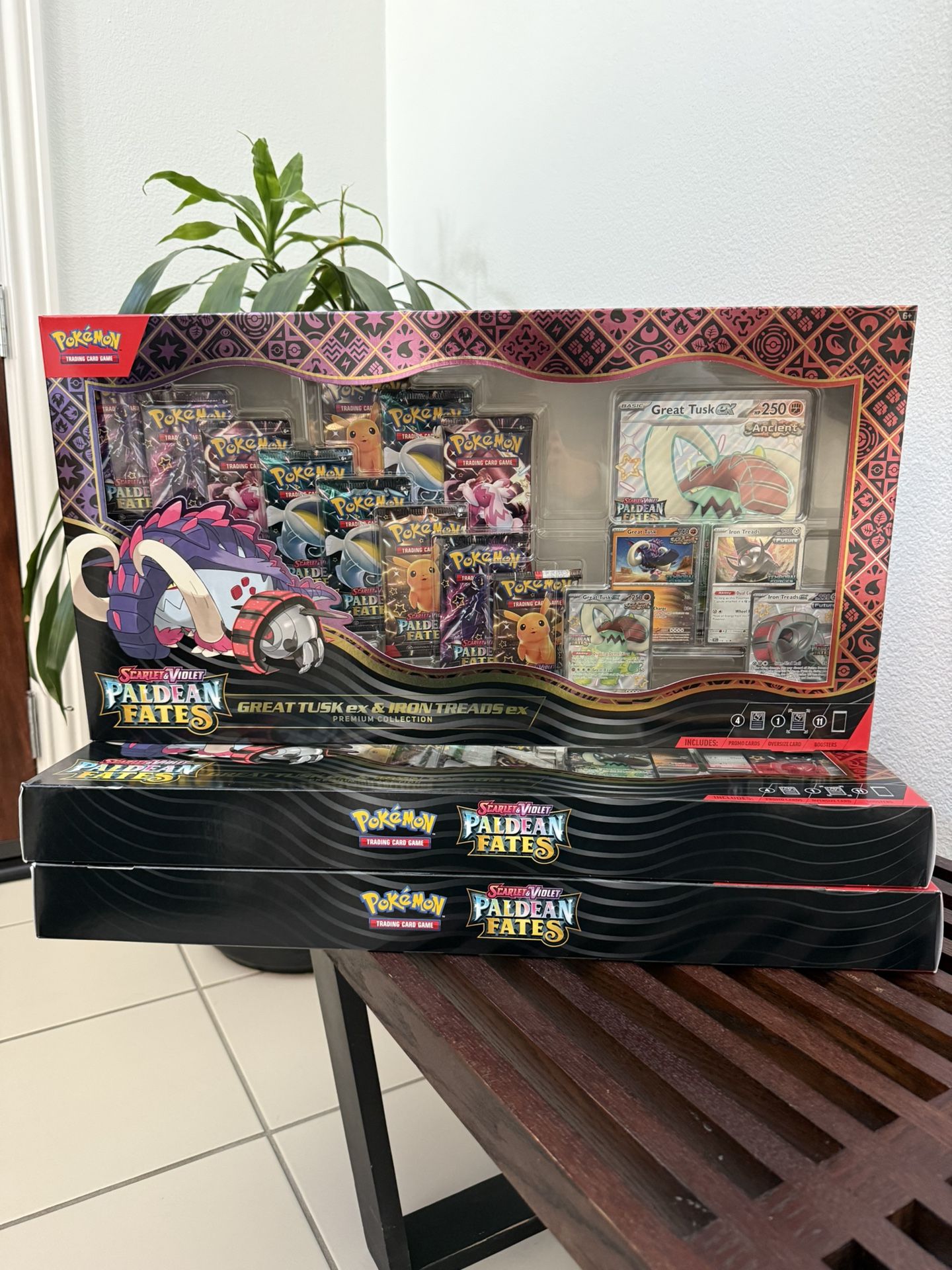 Paldean Fates Great Tusk Iron Threads ex Collection Box