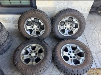 18’ Silverado Tahoe Suburban Sierra Denali Yukon Wheels Tires Nitto Grapplers