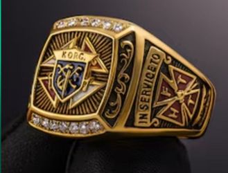 Knights of Columbus Stainless Steel Ring Size 8 to 14 SHIPPING AVAILABLE