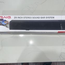 Craig 29in Stereo Sound Bar System