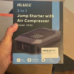 2 In 1 Jump Starter With Air Compressor