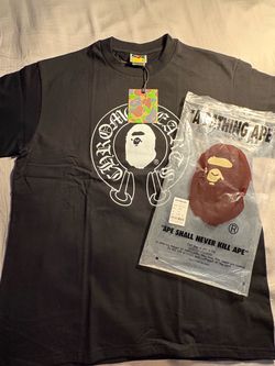 A Bathing Ape BAPE Graphic T-Shirt Black Chrome hearts