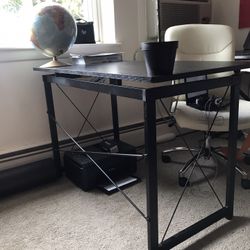 Large Black Wooden /Drafting Table