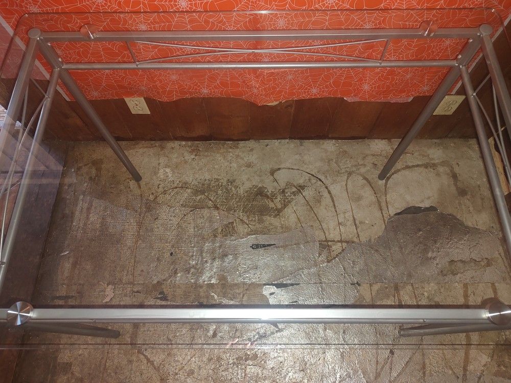 Glass Dining Table With 4 Chairs Used In Decent Condition.