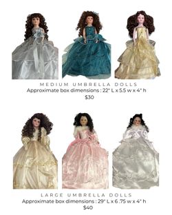 NEW! Umbrella Dolls. 