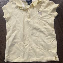 Girls Yellow Shirt Size 4/5 By Gap Stretch #9