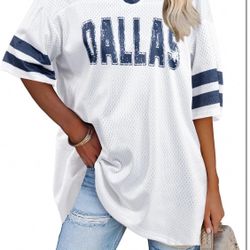 NEW with Tags Women Jersey Shirts Football V Neck Shirt Game Day Season Tops Short Sleeve Tee