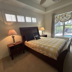 Complete Queen Bed Set with Box Spring and Mattress