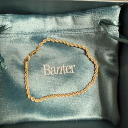 Gold Rope Chain Bracelet 10k 