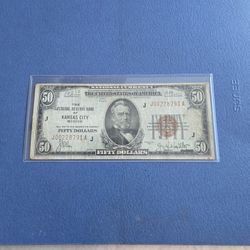 Collectible Coin &Currency Fifty Dollar Bill 