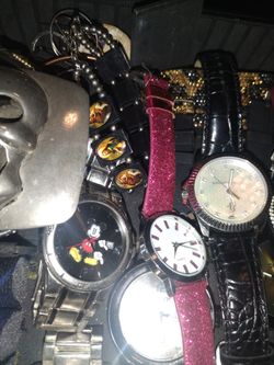 I have all these jewelry costume rings earrings watches and more