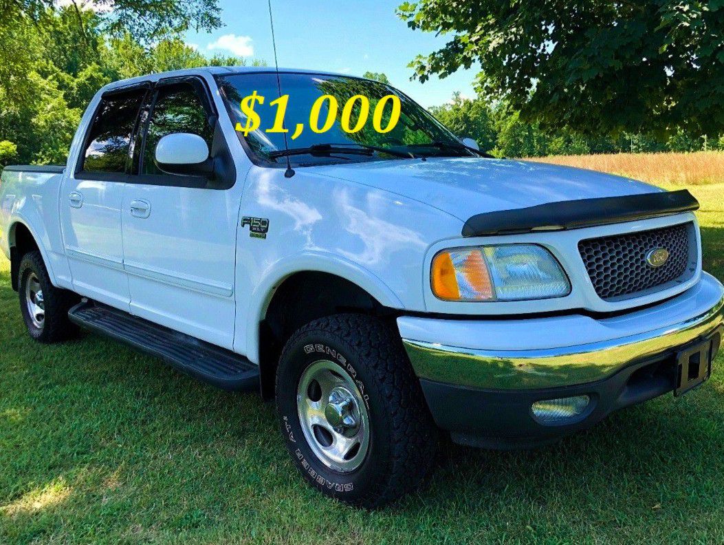 🟢💲1,OOO I'm selling URGENTLY this Beautiful💚2OO2 Ford F15O nice Family truck XLT Everything is working great! Runs great and fun to drive()()💪🟢
