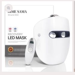 NEW hime sama Led Face Mask, Red Light Mask for Face, FSA/HSA Eligible, Infrared, Red & Blue Light Mask for Skin Care, Wrinkle Reduction, Wireless Fac
