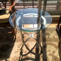 2 Glass Tables