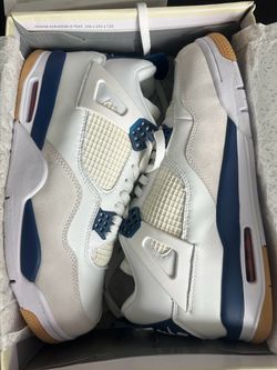 Size 12 jordan 4 SB navy blue