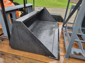New 60" Skid Steer Clean Up Bucket