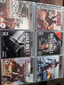 Ps3 games all for 55 great condition