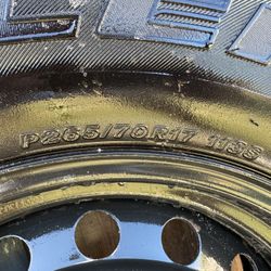 Spare Tire With Steel Rim