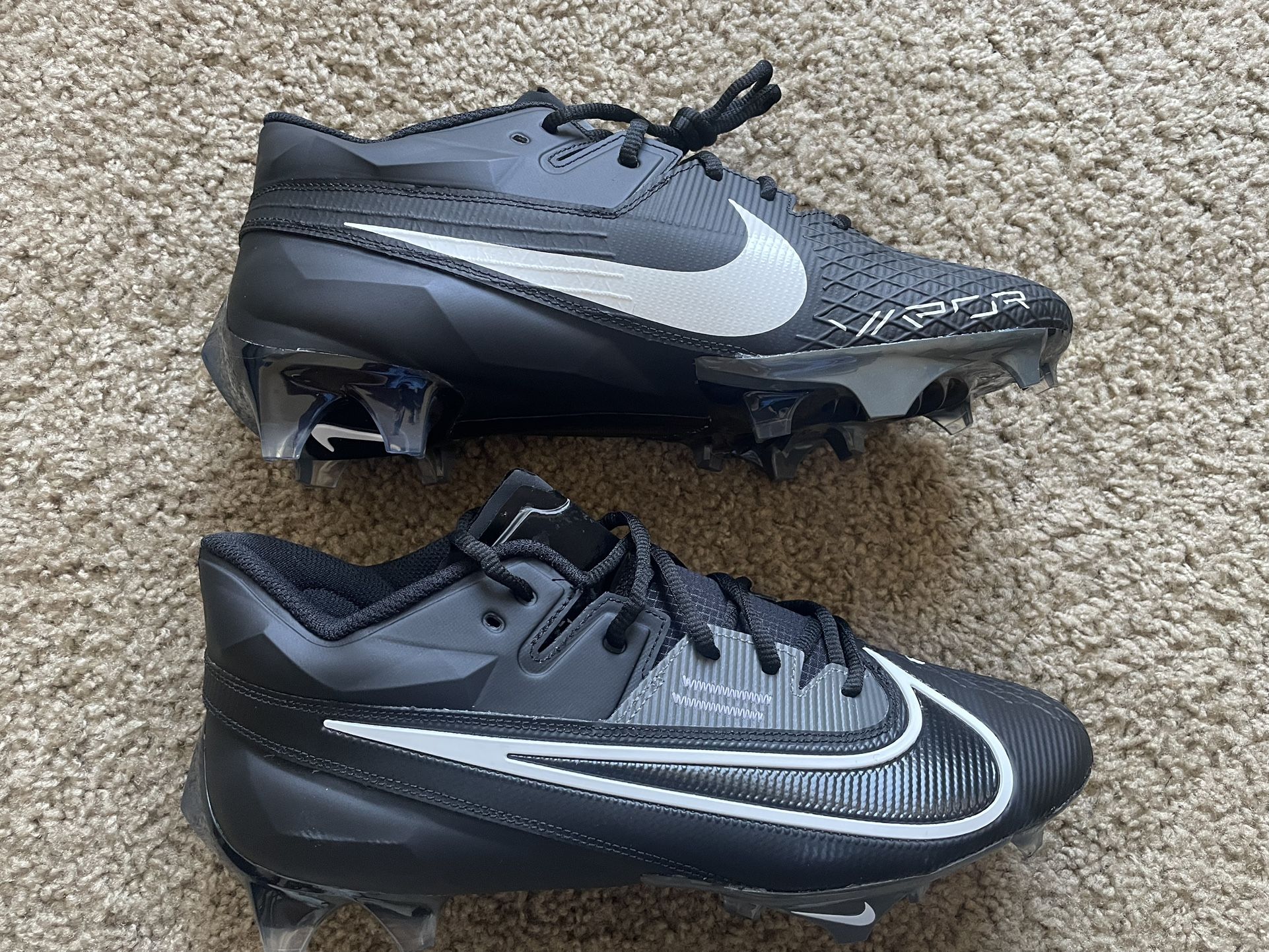 Men's Nike Vapor Edge Elite 360 2 Football Cleats Black DA5457-010 Size 9.5.