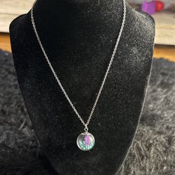 Girls Seahorse In The Sea Crystal Ball Necklace 😍