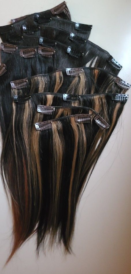 7 Pcs 10 And 12 Inch Real Hair Clip In Hair Extensions